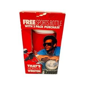 Vintage Winston cigarette collectable water bottle